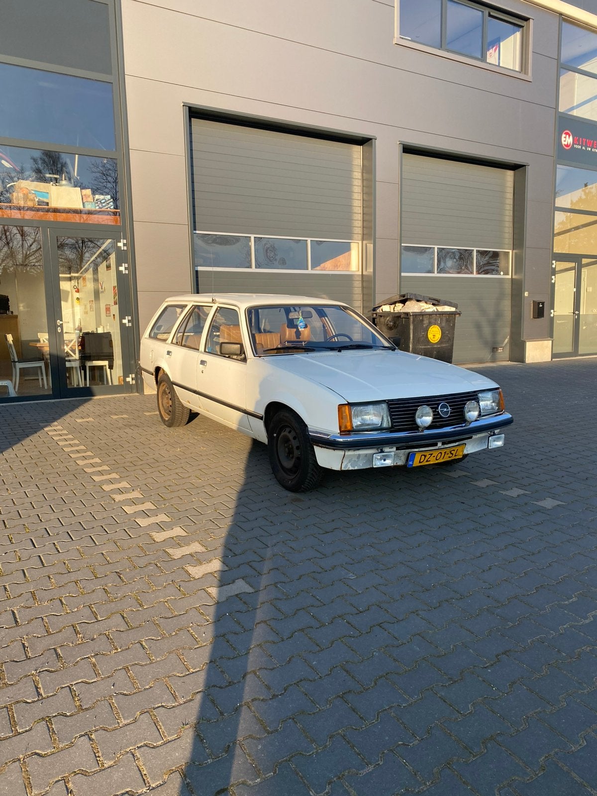 Opel Rekord 1.9 N Caravan 1979 Wit, Auto's, Overige modellen, 4 cilinders, 1156 kg, Wit
