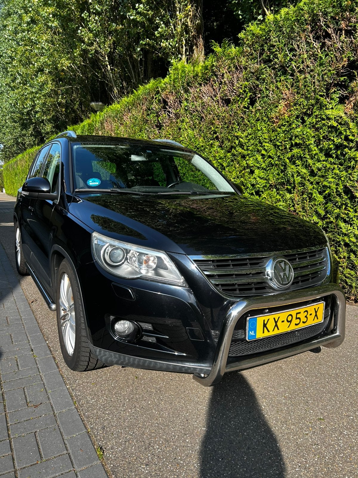 VW Tiguan 1.4 TSI PANO NAVI Stoelverw PDC Trekhaak 151.793km, 2000 kg, Zwart, Stationwagon, Particulier
