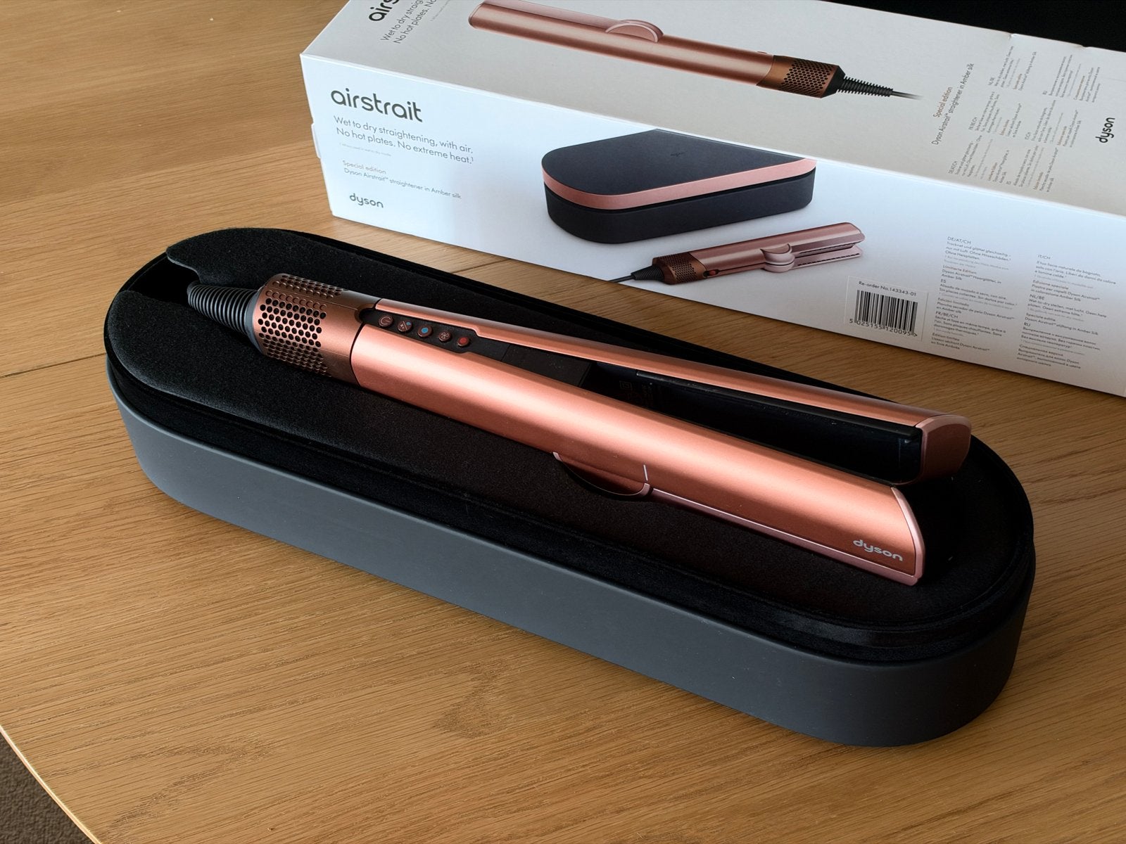 Dyson Airstrait Rosé - Zo goed als nieuw, Witgoed en Apparatuur, Ophalen of Verzenden, Zo goed als nieuw, Haarverzorging