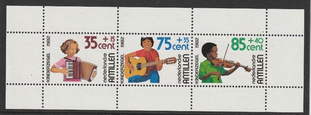 Antillen 1982 730 Kinder-blok Muziek, Postfris, Ophalen of Verzenden, Postfris