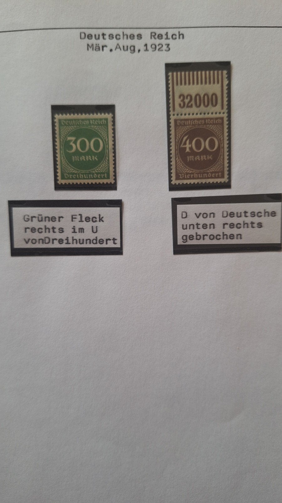 Duitsland Reich PLAATFOUTEN EN ABARTEN. DEEL2, Postzegels en Munten, Postzegels | Europa | Duitsland, Ophalen of Verzenden, Overige periodes