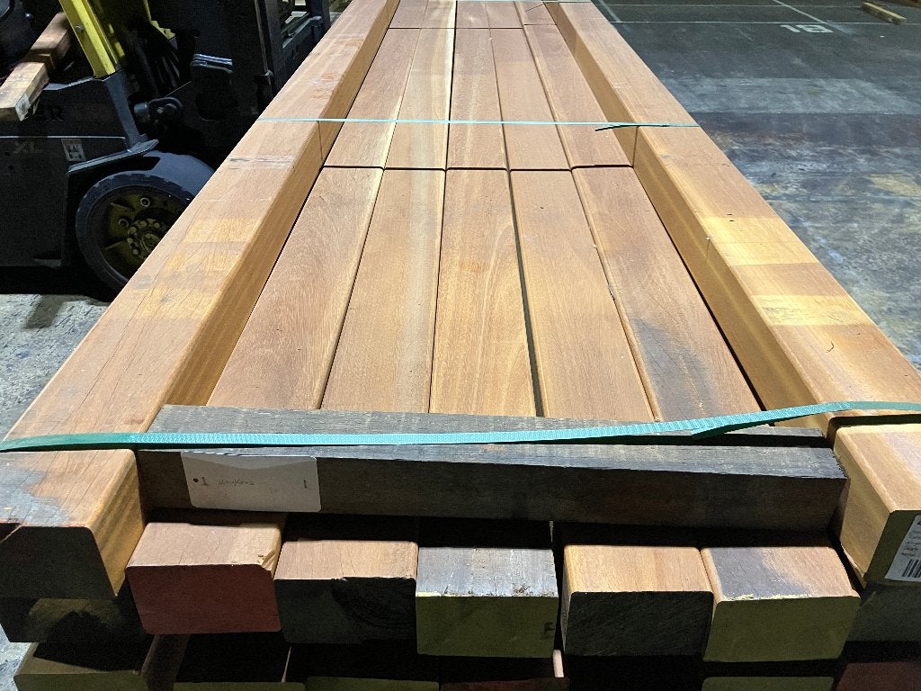 balken-liggers-staanders-dragers-Hardhout-Tatajuba-95x135mm, Tuin en Terras, Palen, Balken en Planken, Ophalen, Nieuw, Hardhout