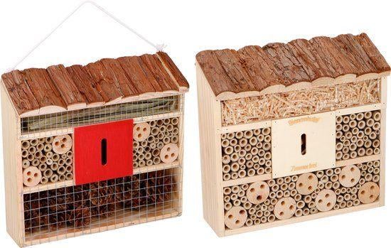 Lifetime Garden insectenhotel - hout - 30 x 10 x 28 cm, Dieren en Toebehoren, Knaagdieren en Konijnen | Hokken en Kooien, Minder dan 60 cm