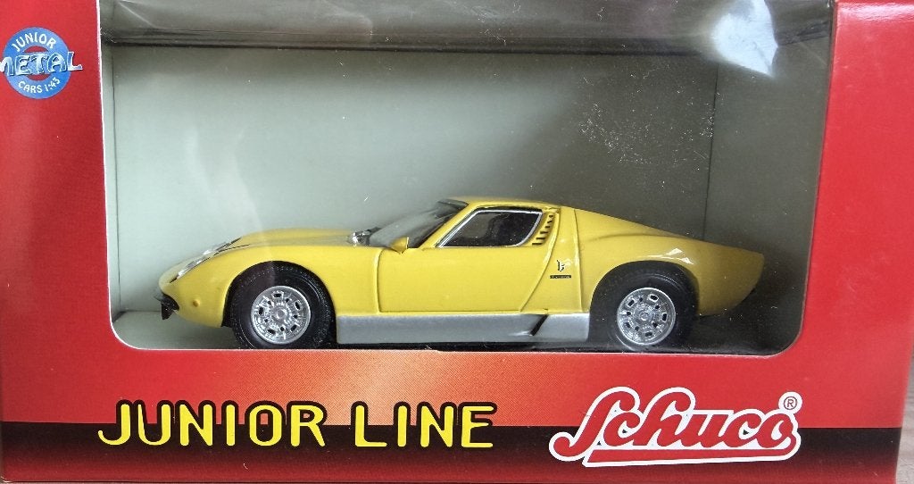 Schuco Juniorline Lamborghini Miura geel, Verzenden, Nieuw, Auto, Schuco
