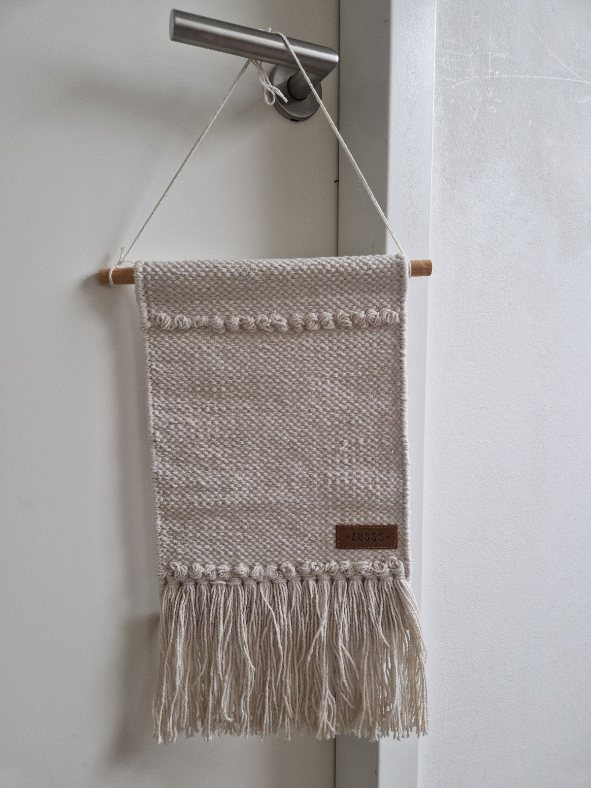 Zusss Wandhanger Macrame Boho Stijl, Beige, Textiel, Ophalen of Verzenden, Zo goed als nieuw