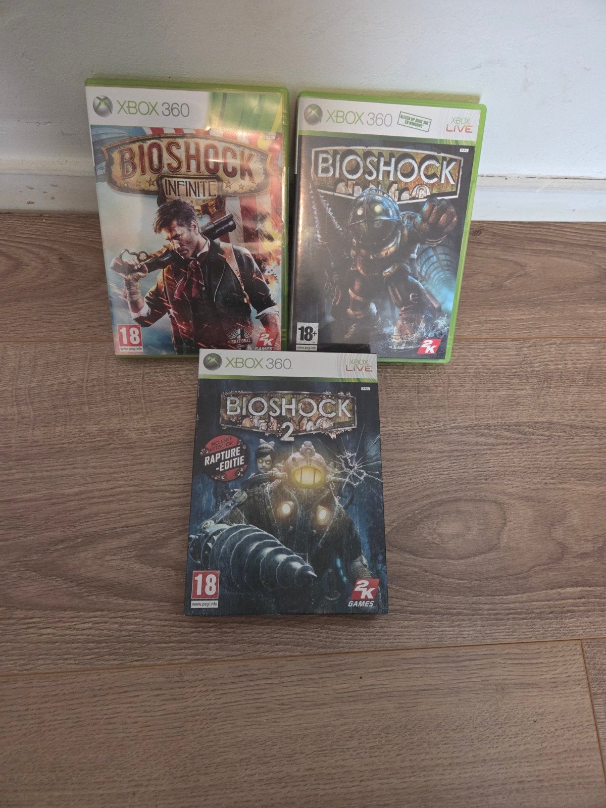 Bioshock Collection Xbox 360 (1, 2, Infinite), Spelcomputers en Games, Online, Vanaf 18 jaar, Shooter, 1 speler