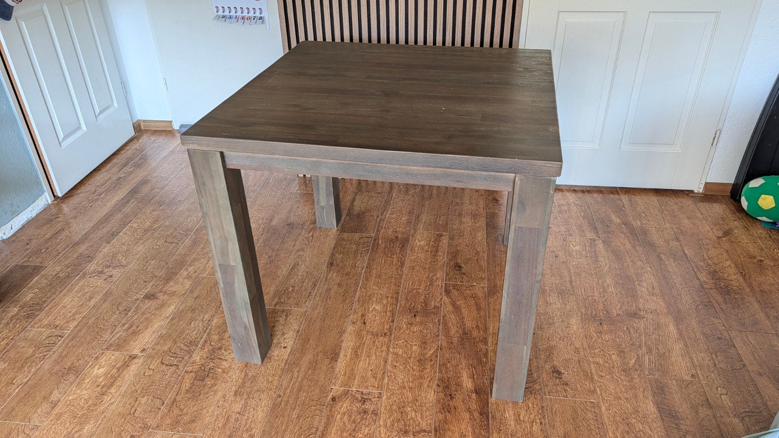 Stevige houten eettafel (90x90 cm) van Eijerkamp, Gebruikt, 50 tot 100 cm, Vierkant, Vier personen