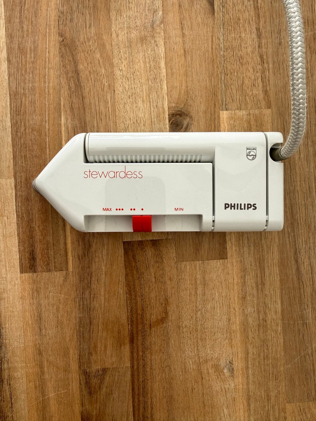 Philips Stewardess Reisstrijkijzer - Compact en Handig, Ophalen of Verzenden, Gebruikt, Strijkijzer met snoer