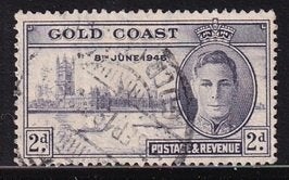 3766 - Goudkust Michel 118A gestempeld , Koning George VI, Verzenden, Overige landen, Gestempeld