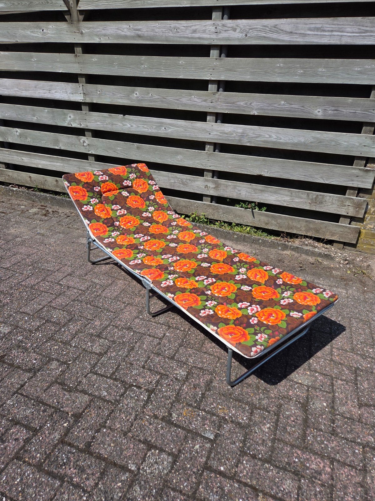 Vintage stretcher ligbed uit de jaren 70, Ophalen, Gebruikt, X, Inklapbaar