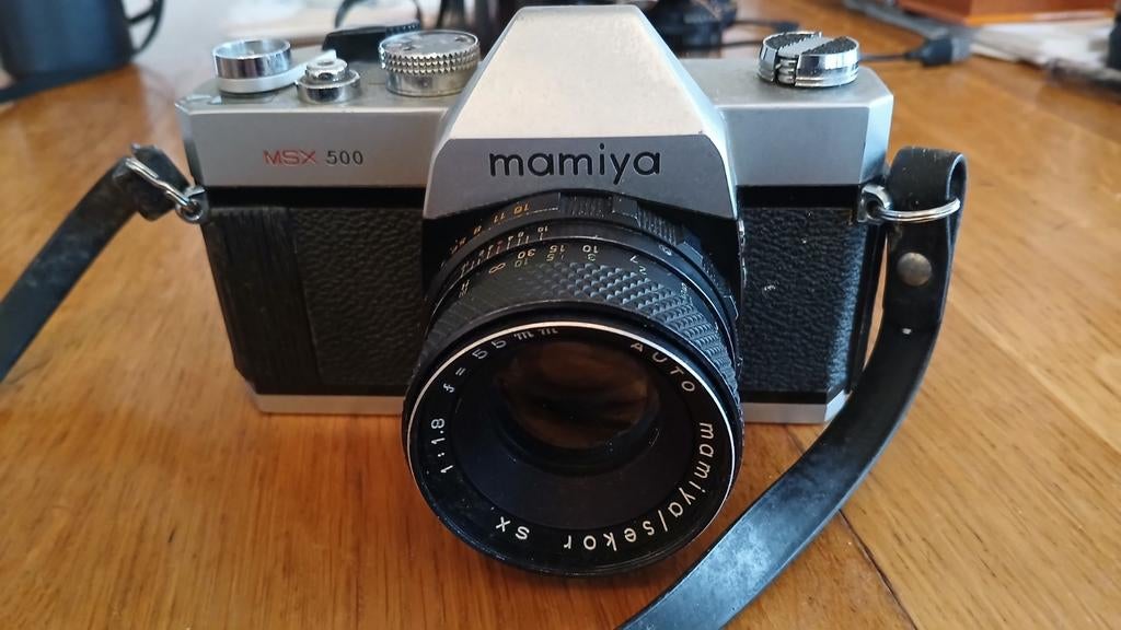 Mamiya MSX 500 spiegelreflexcamera met Mamiya/Sekor SX lens, Verzenden, Gebruikt, Spiegelreflex, Overige Merken