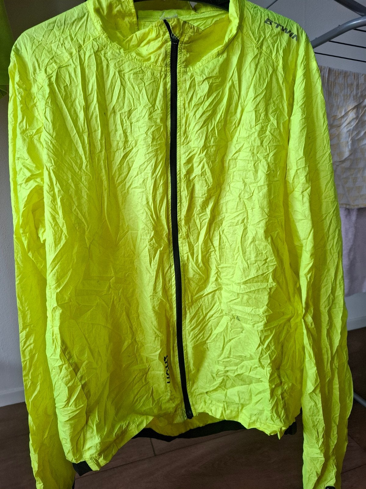 B'Twin Ultralight Fiets/hardloopjack Maat XL Neon Geel, B'twin, Geel, Maat 56/58 (XL), Ophalen of Verzenden