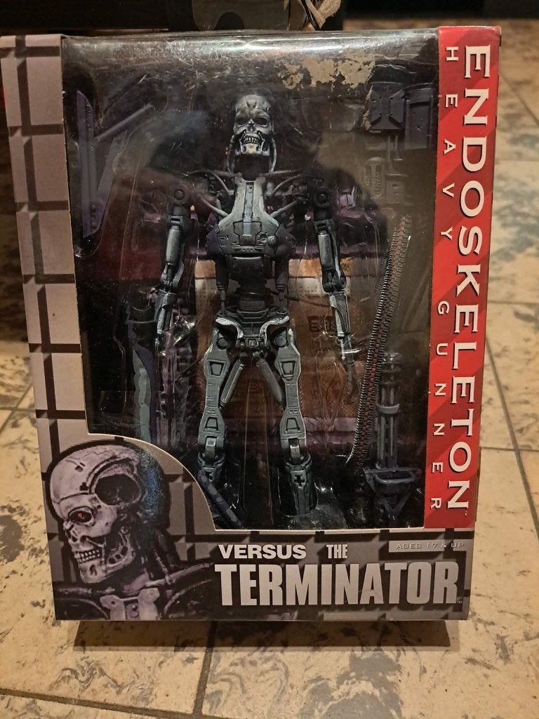 Endoskeleton Heavy Gunner actiefiguur van  NECA,, Verzamelen, Film en Tv, Ophalen of Verzenden, Foto of Kaart
