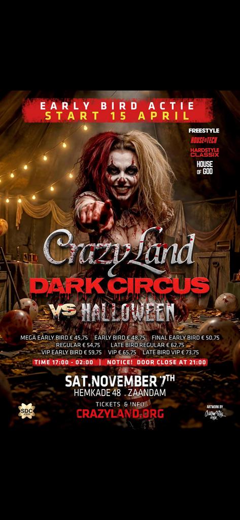 3 early bird VIP tickets 7 november, Tickets en Kaartjes, Twee personen