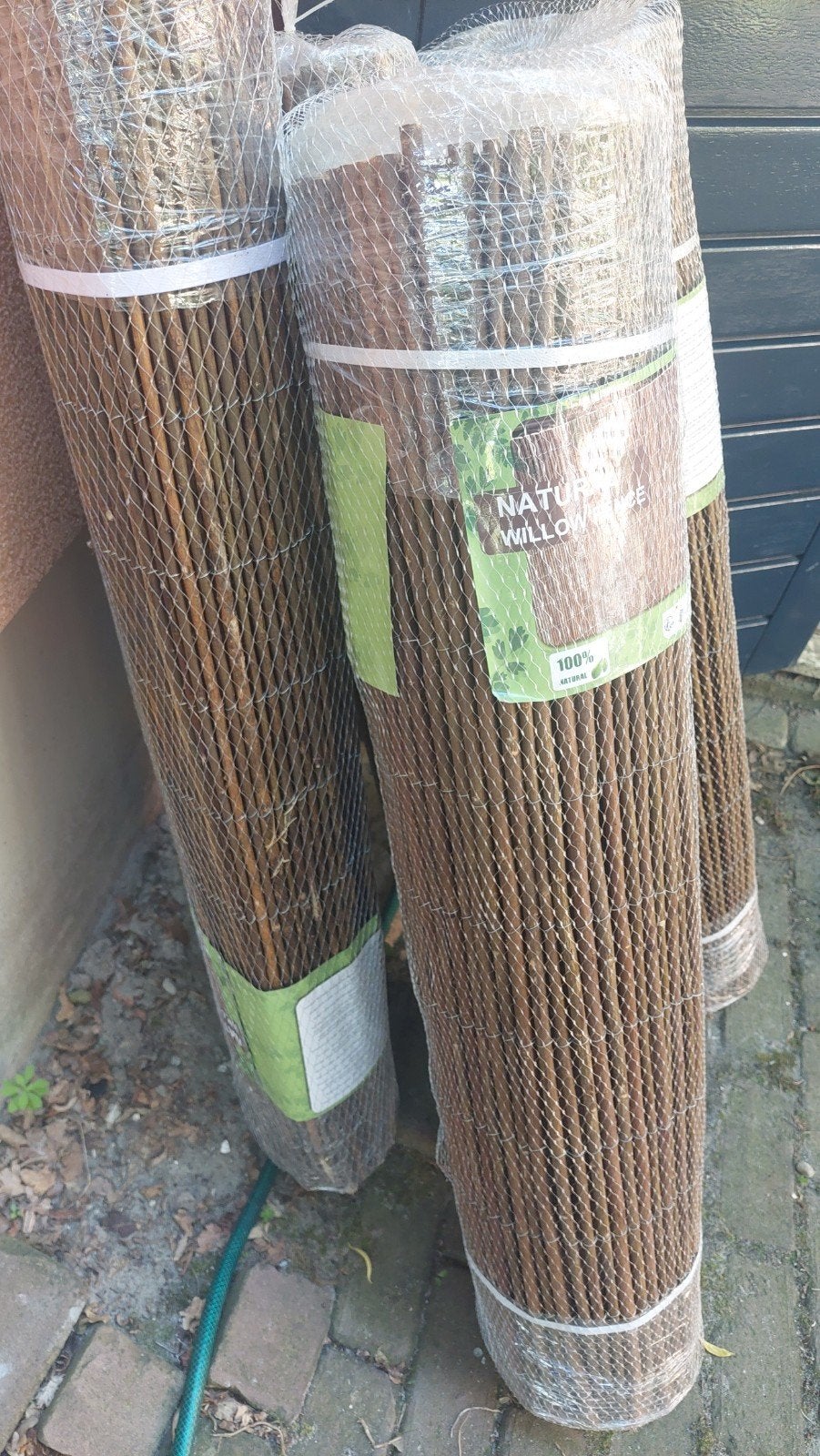 4 Nieuwe Wilgenschuttingen 100x250cm, Tuin en Terras, Schuttingen, Ophalen, 1 tot 2 meter, Minder dan 3 meter, Nieuw