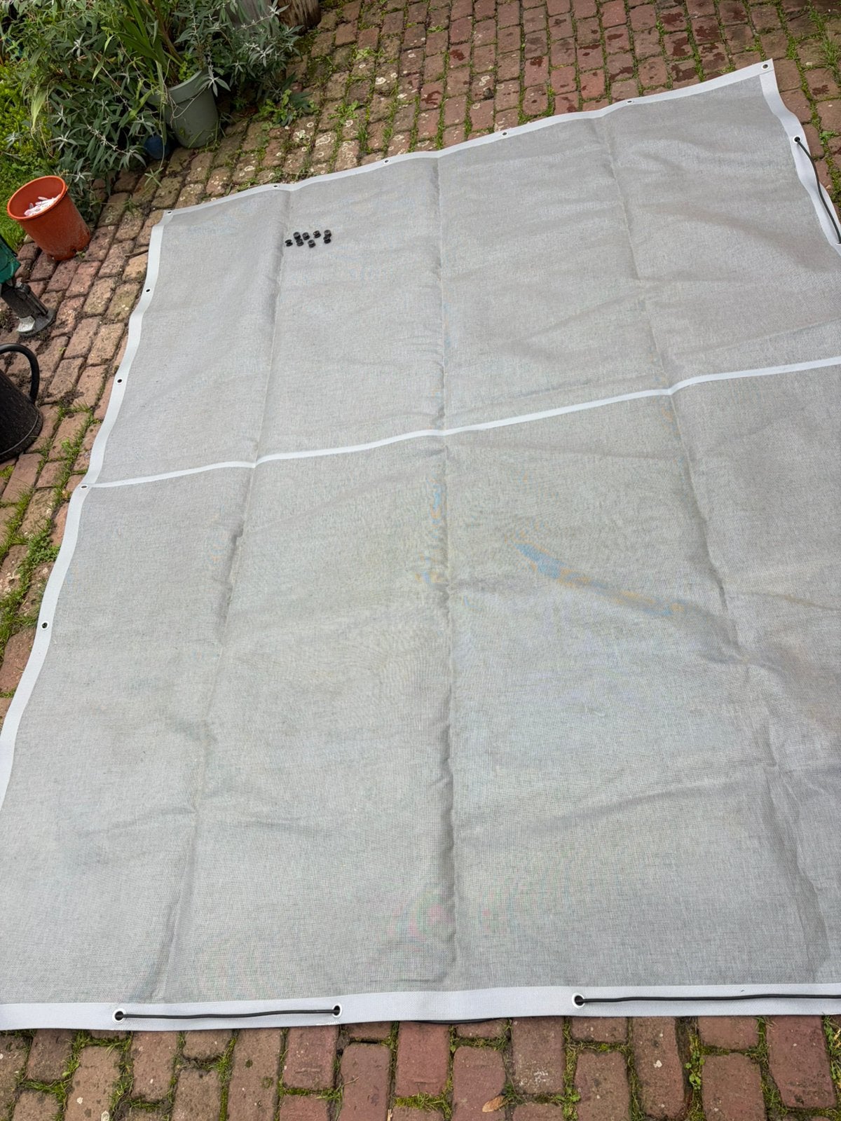 Anti winddoek/ windbreekgaas voor overkapping, Ophalen of Verzenden, Gebruikt, Veranda