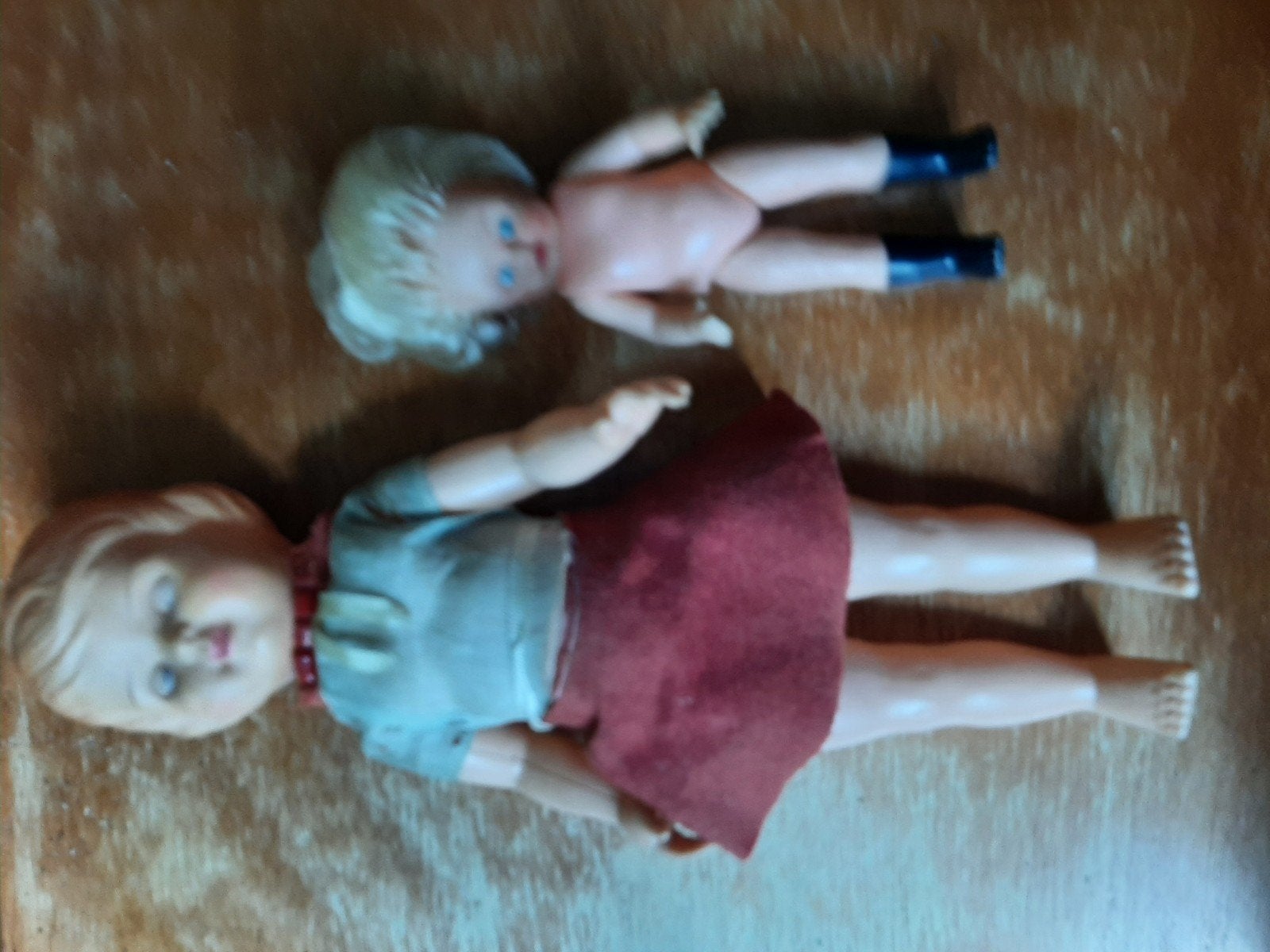 vintage poppen, Verzamelen, Ophalen of Verzenden, Gebruikt, Pop