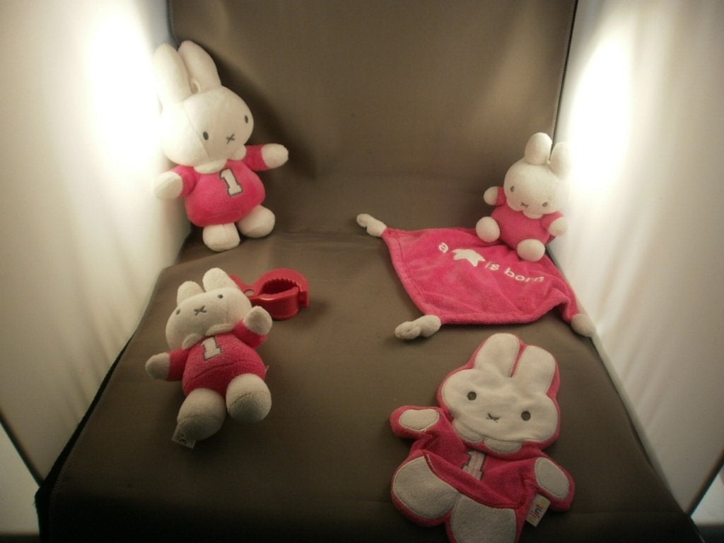 nijntje roze grijs wit 23 cm of 1 van de andere, Overige typen, Nieuw, Nijntje, Ophalen of Verzenden