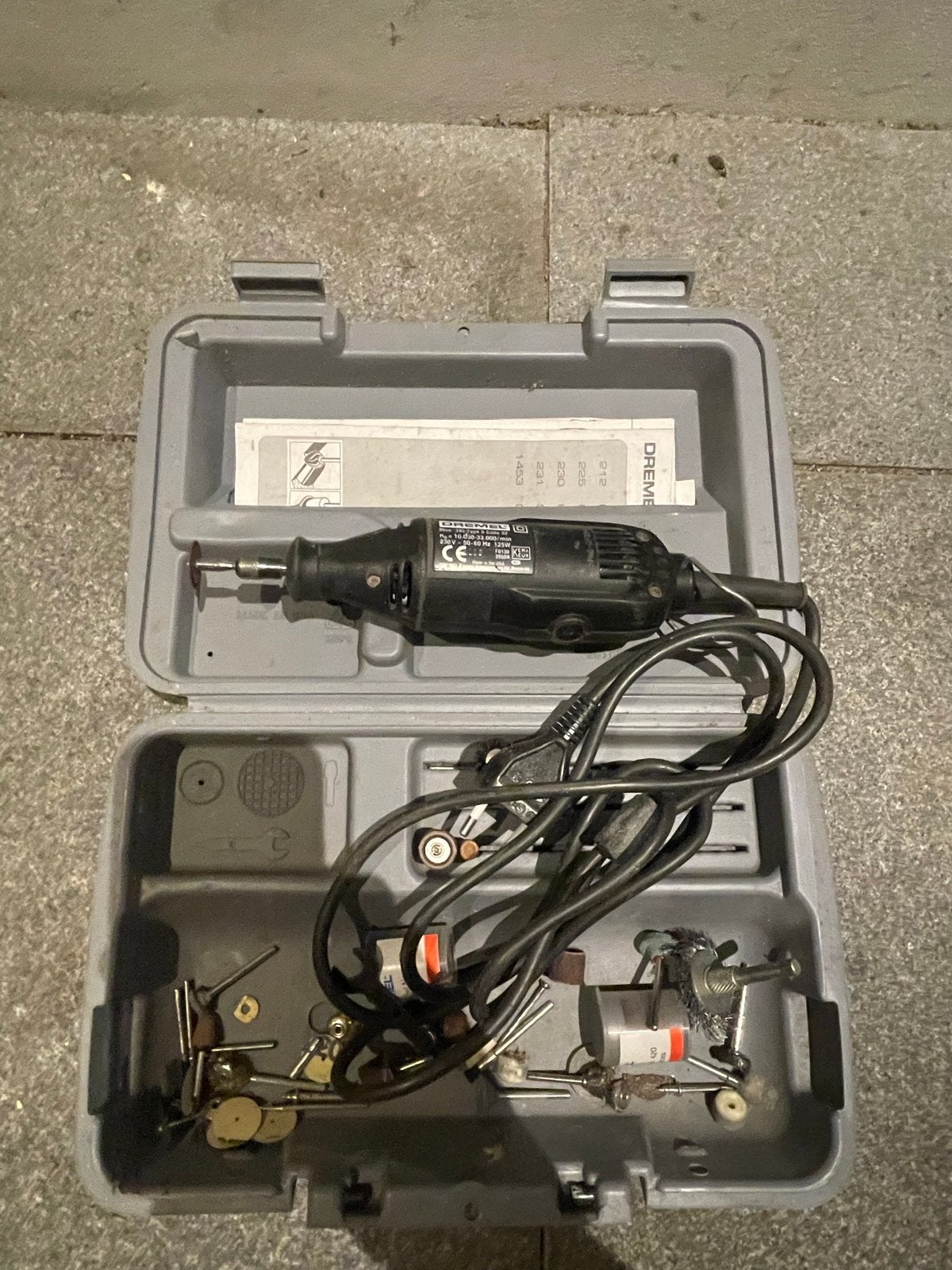Dremel MultiPro met accessoires en boorstandaard, Ophalen, Gebruikt, Variabele snelheid, Overige typen