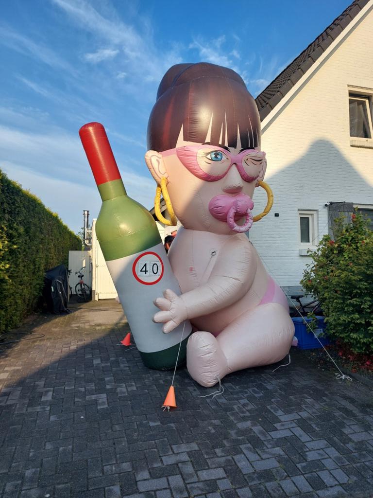 Sarah pop Baby huren - Gekkepoppen Haaksbergen Rijssen, Ophalen of Verzenden, Zo goed als nieuw, Abraham of Sarah