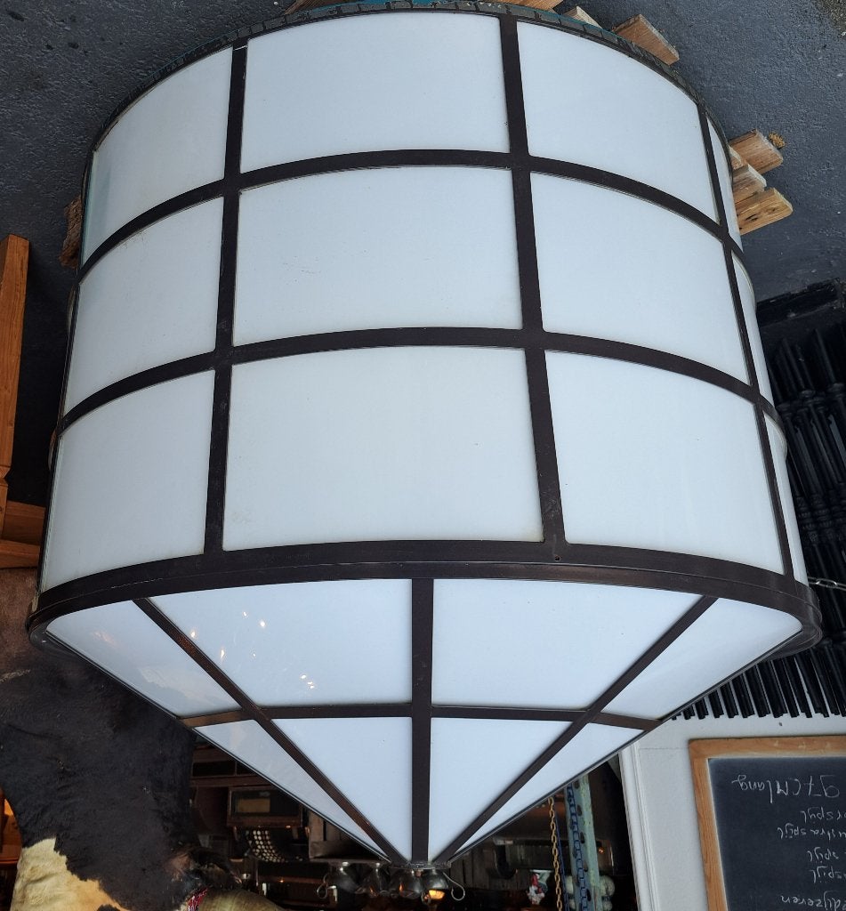 Zeer grote Grandcafé lamp in Art Deco stijl 120 cm x 130 cm, Ophalen