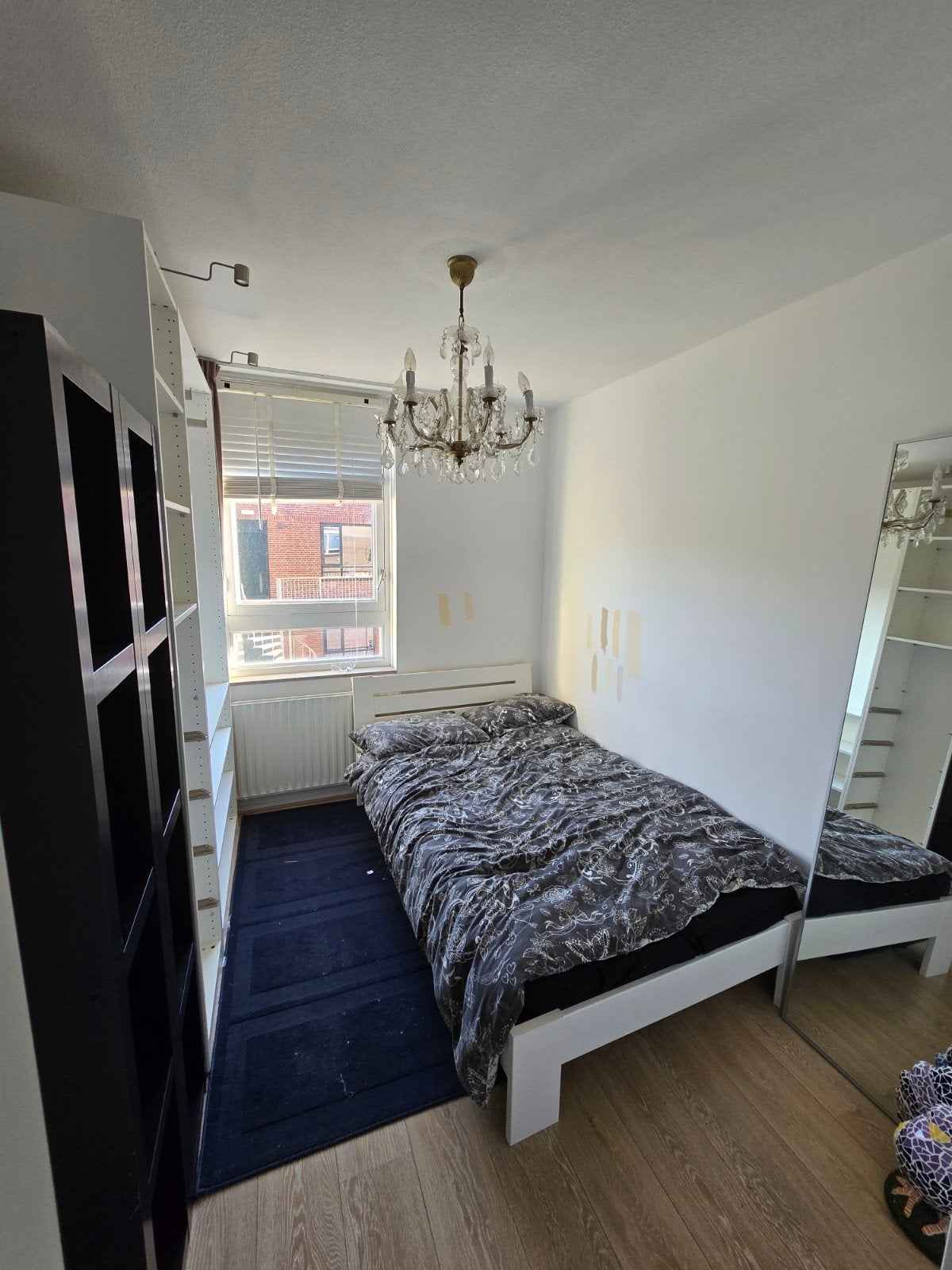 Houten bed 120x200 cm van Leen Bakker, Ophalen, Gebruikt, Wit, Tweepersoons