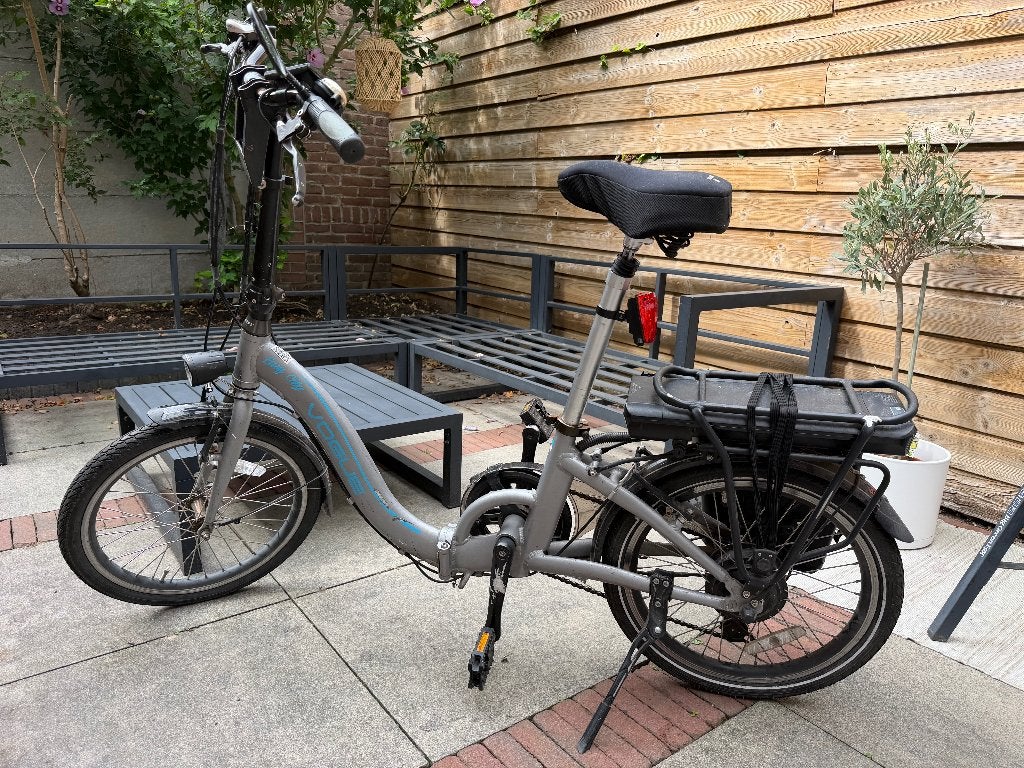 Vouwfiets elektrisch Vogue City, 20 inch of meer, Gebruikt, Velgrem, Versnellingen