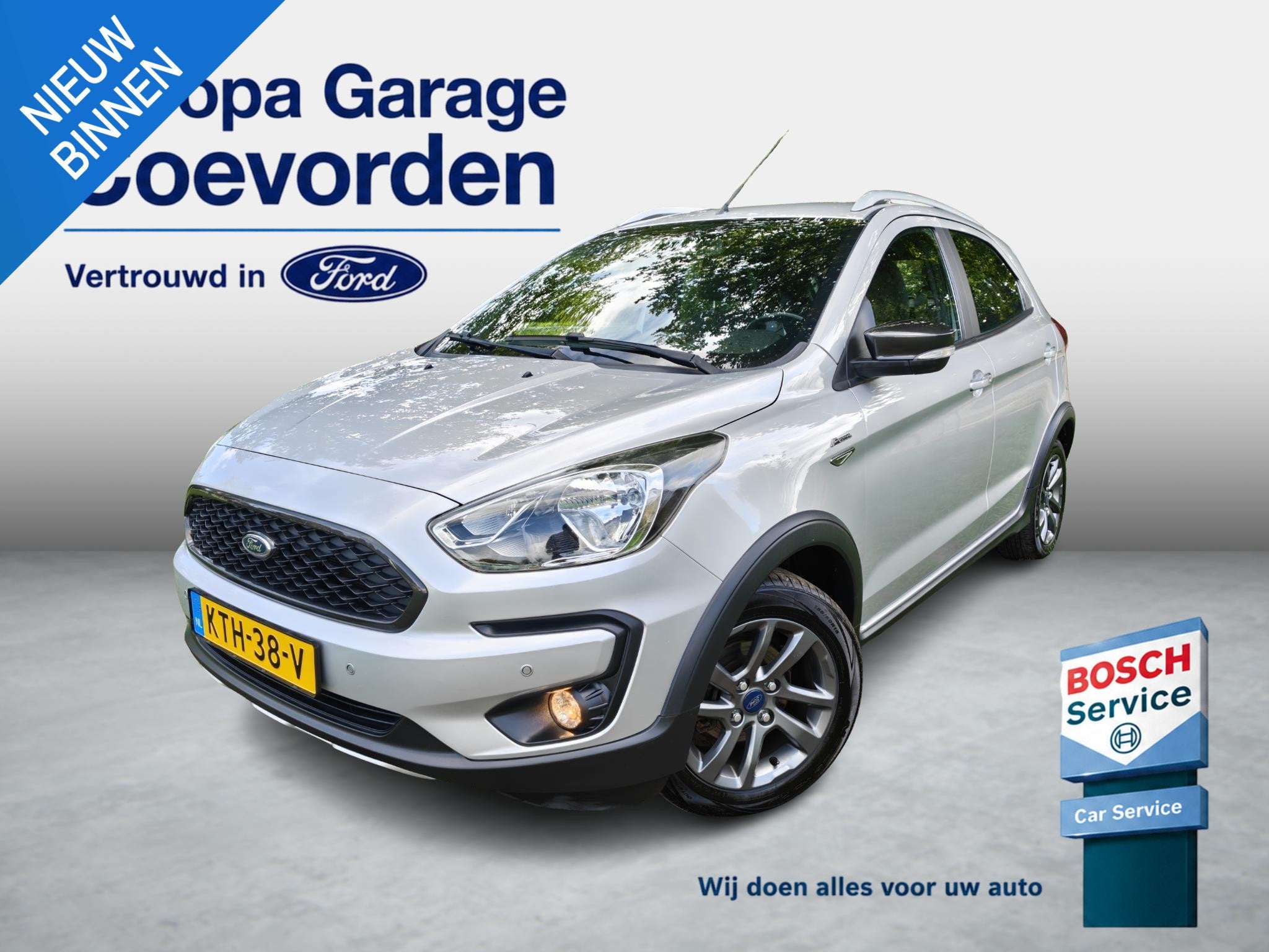 Ford Ka+ 1.2 Active | CRUISE | CLIMA | P. SENSOREN | CARPLAY, Auto's, Voorwielaandrijving, 4 cilinders, Ka, Bedrijf