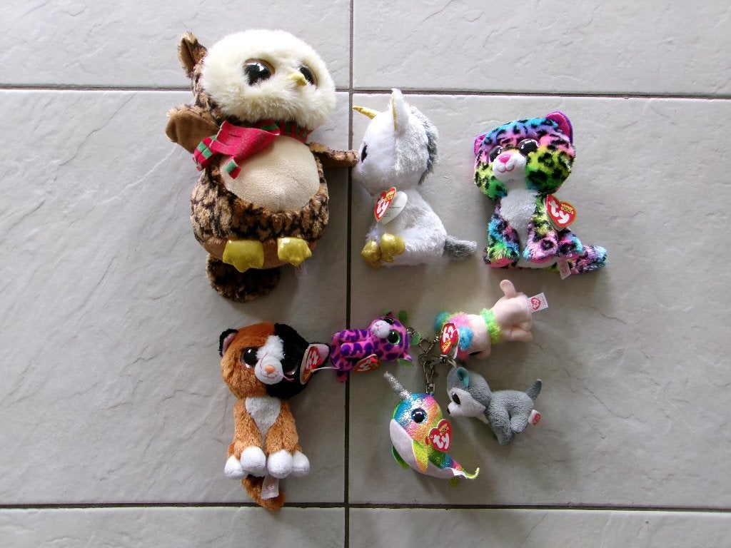 Ty Beanie Boo knuffels 12 stuks, Overige karakters, Overige typen, Ophalen of Verzenden, Zo goed als nieuw