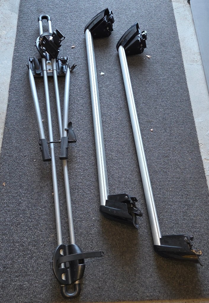 Originele Audi‑dakdragers fietsendrager (gesloten dakreling), Ophalen, 1 fiets, Gebruikt, Dakdrager