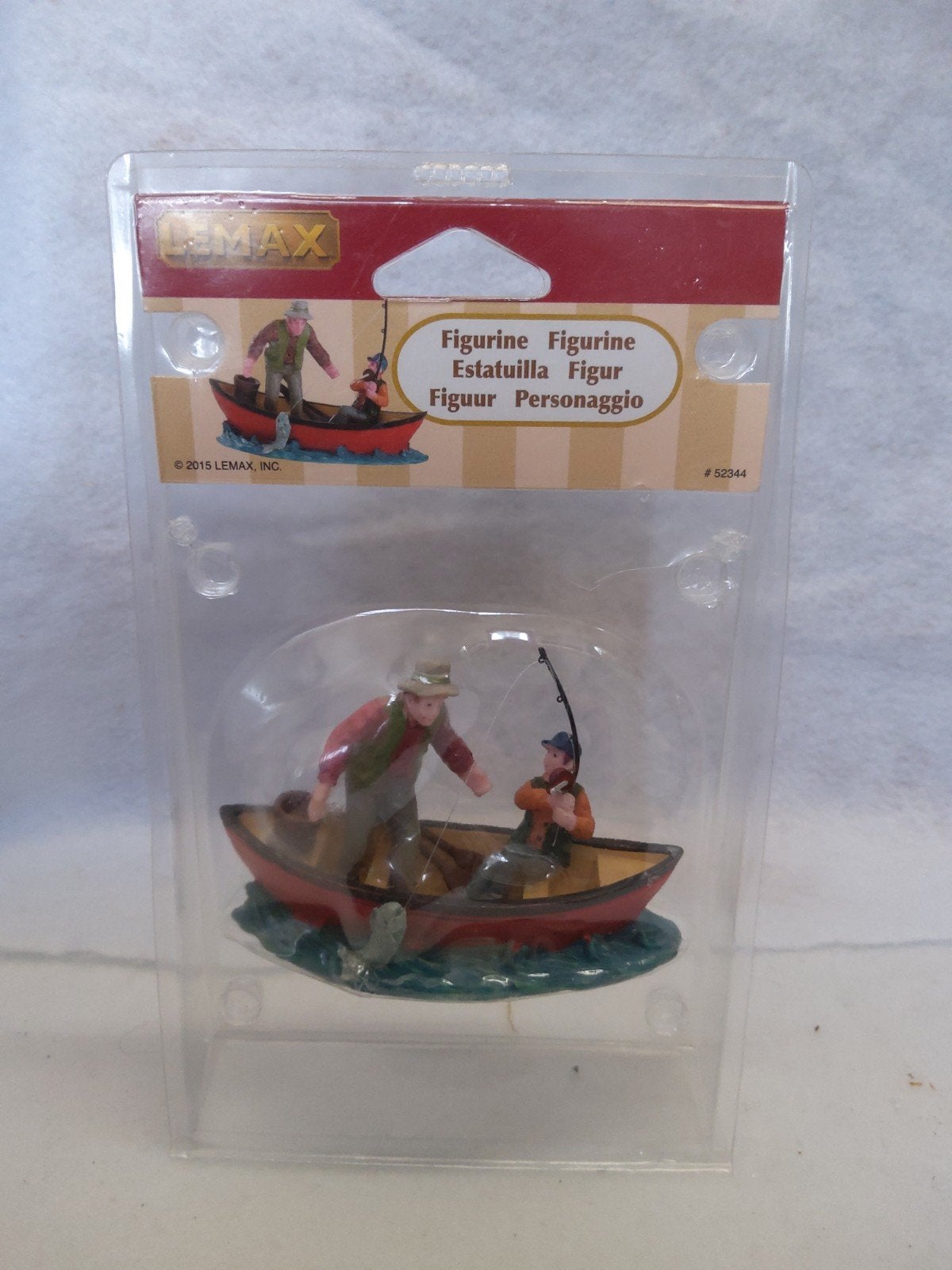 Lemax 52344 Canoe Catch Figuur - Vissers in Kano  B3, Diversen, Ophalen of Verzenden, Zo goed als nieuw