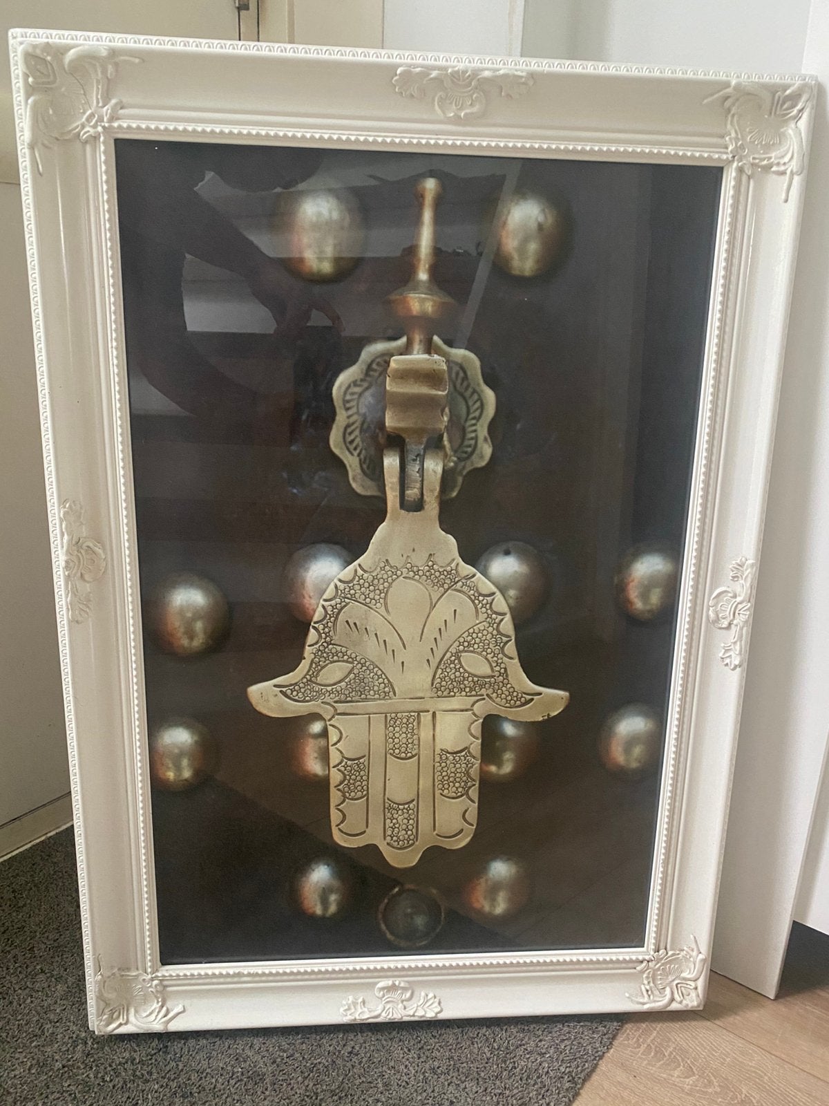 Schilderij met fatima hand!!, Ophalen, Zo goed als nieuw, Schilderij