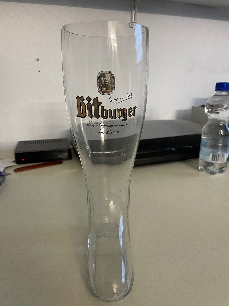 Bitburger  1liter Laars, Ophalen, Zo goed als nieuw, Overige typen, Overige merken