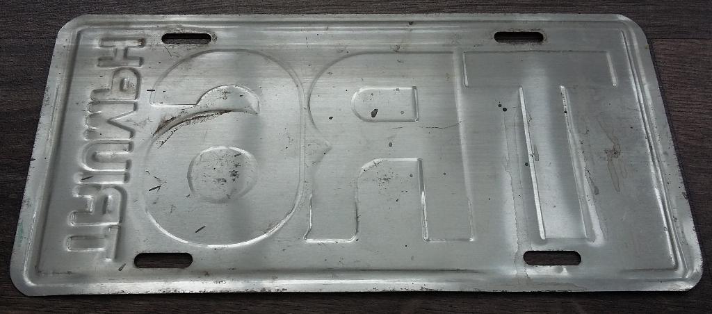 Jaren 60 - 70 Merk Bord Nummerbord Oldtimer Triumph TR6 Auto, Verzamelen, Ophalen of Verzenden, Gebruikt, Auto's