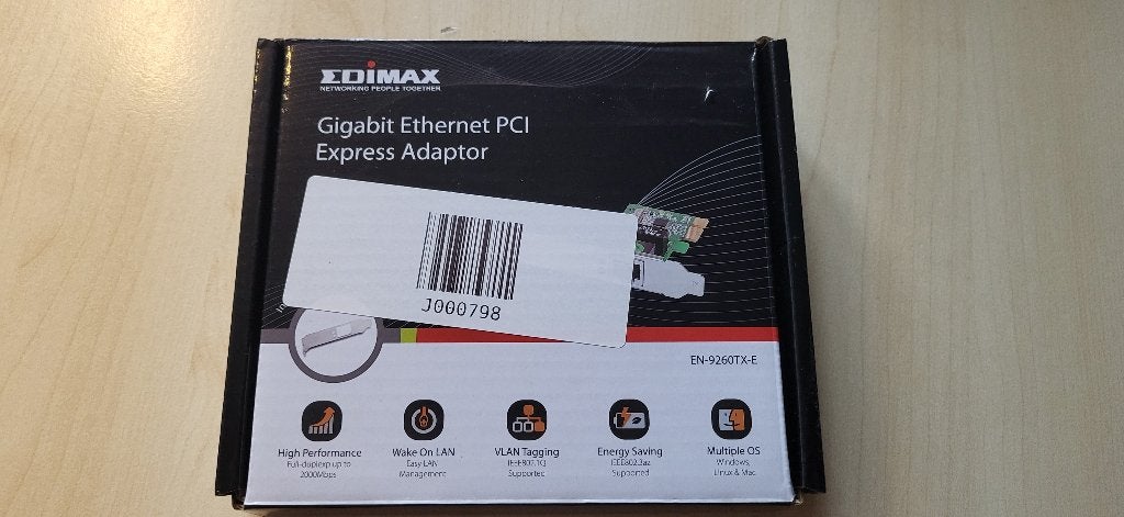 Edimax gigabit ethernet adapter, Ophalen of Verzenden, Zo goed als nieuw, Intern, Edimax