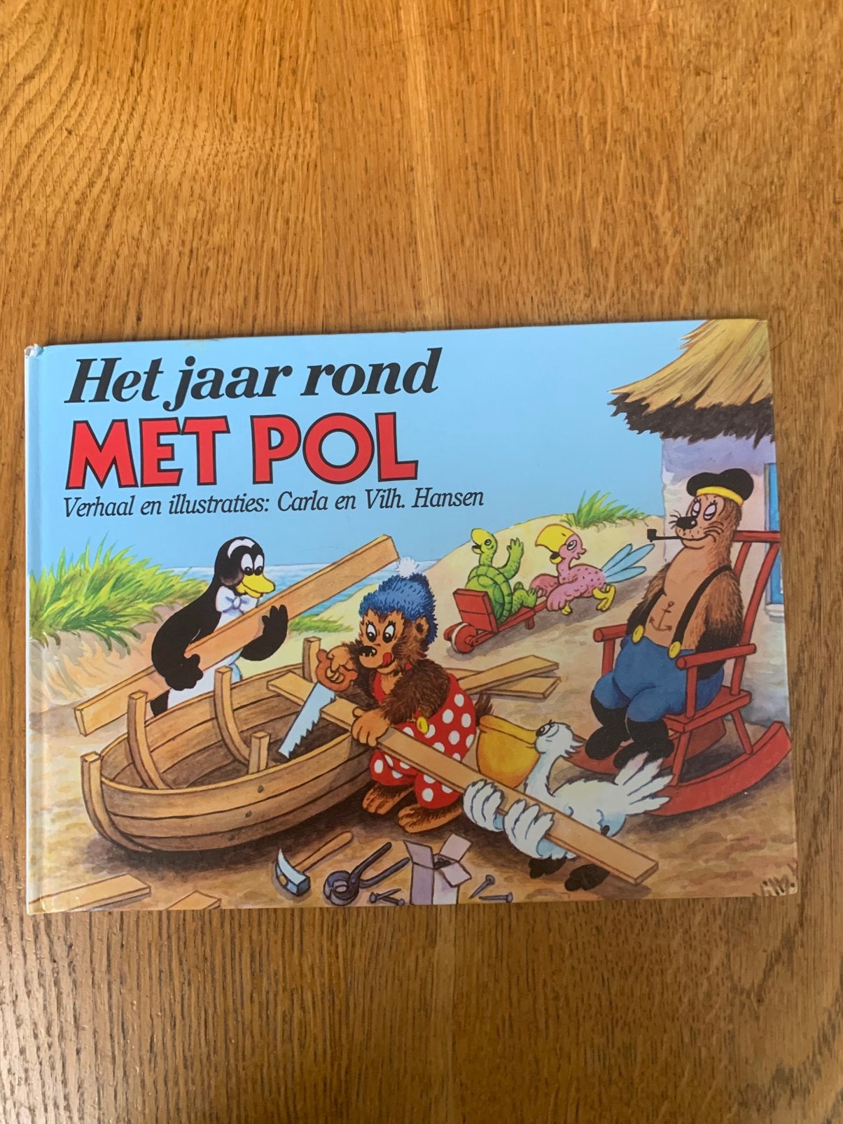 Vintage Boek Het Jaar Rond Met Pol, Eén stripboek, Ophalen of Verzenden, Gelezen