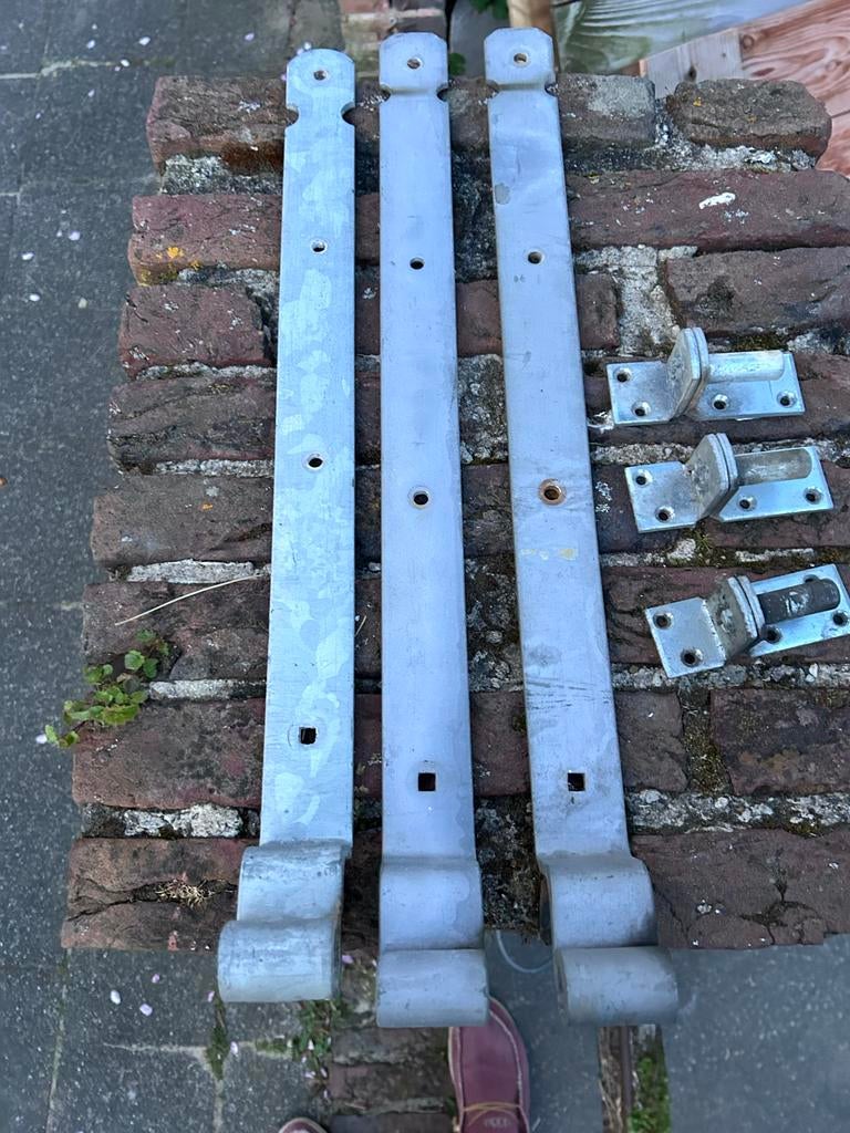 3x Duimheng 50 cm, Ophalen, Gebruikt, IJzer, Scharnier