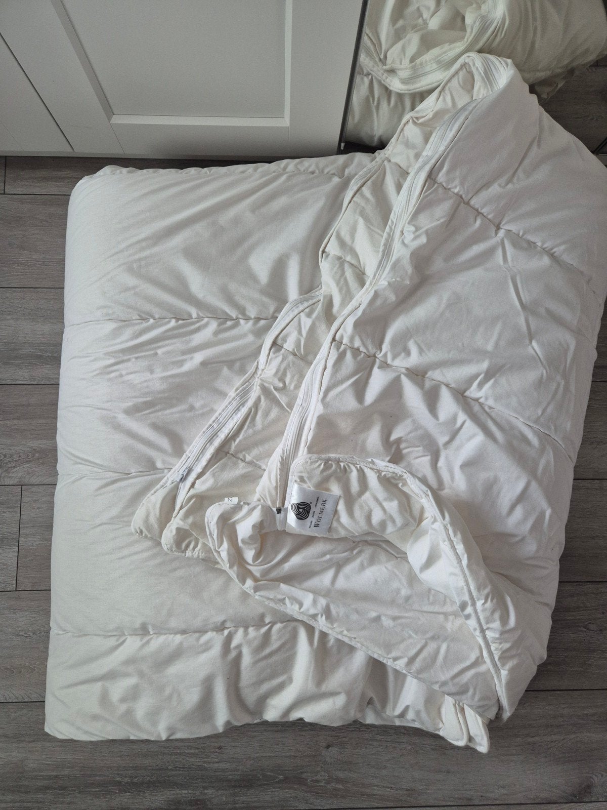 Wol van Texel 4-seizoenen dekbed - 240x200 cm, Ophalen, Tweepersoons, Wit, Deken of Dekbed