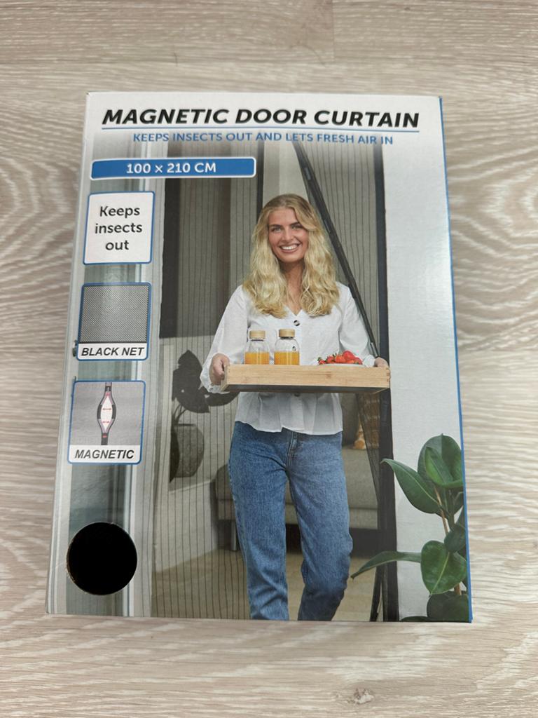 Magnetisch Hordeur Gordijn 100x210 cm - Houdt insecten buite, Doe-het-zelf en Verbouw, Deuren en Horren, Nieuw, Hordeur, 200 tot 215 cm