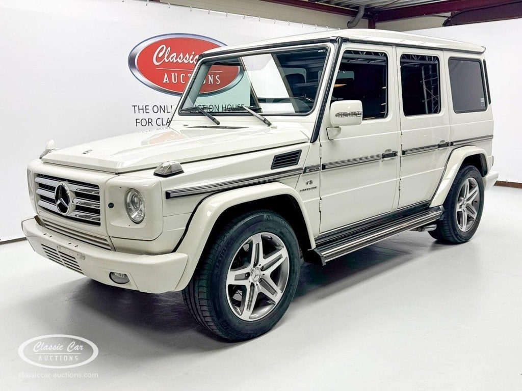 Mercedes-benz OVERIGE G55 AMG - 90978 Km  - ONLINE AUCTION, Auto's, Mercedes-Benz, Automaat, Gebruikt, Overige modellen, Wit