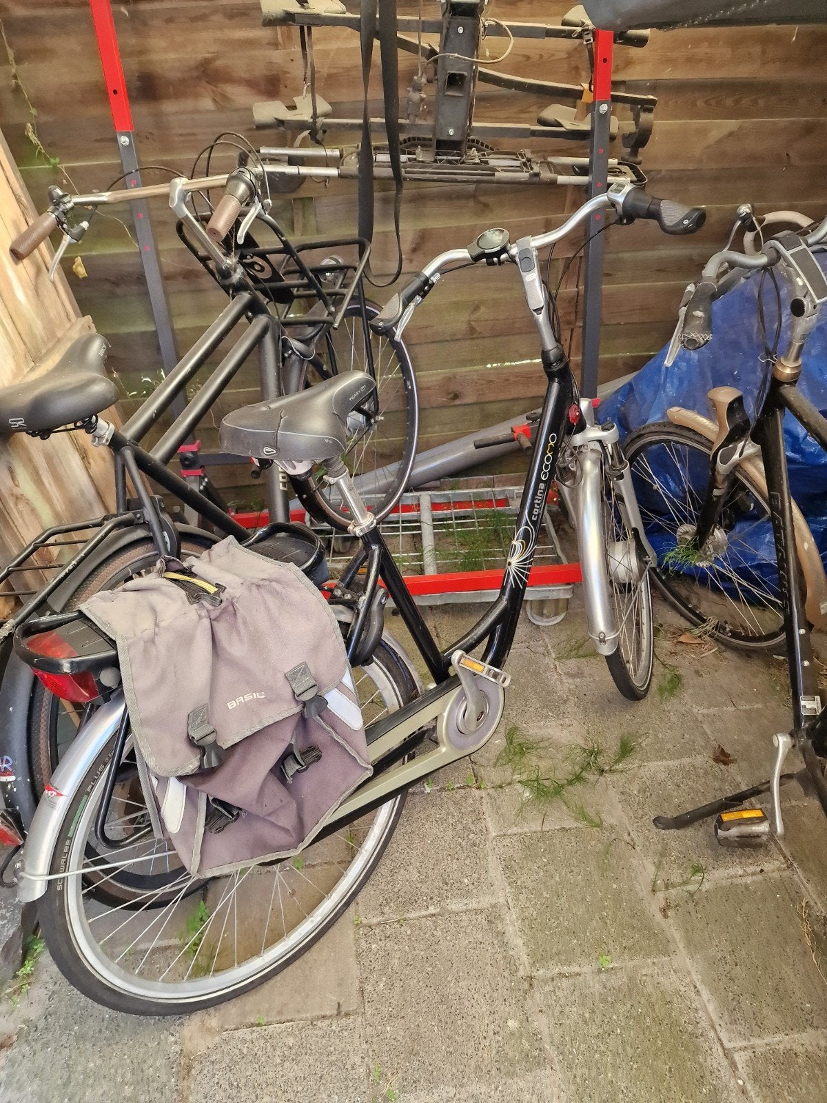Cortina Ecomo elektrische fiets met fietstassen, Overige merken, Velgrem, Ophalen of Verzenden, 50 tot 53 cm