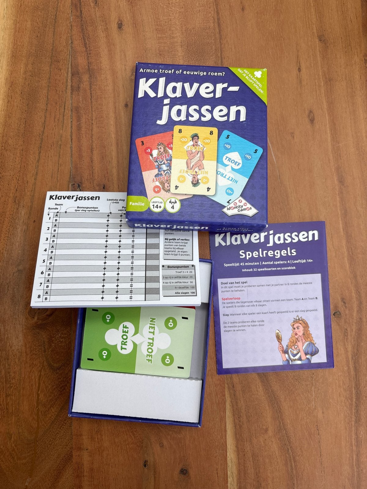 Klaverjassen kaartspel - Nieuw in verpakking, Drie of vier spelers, Ophalen of Verzenden, Nieuw