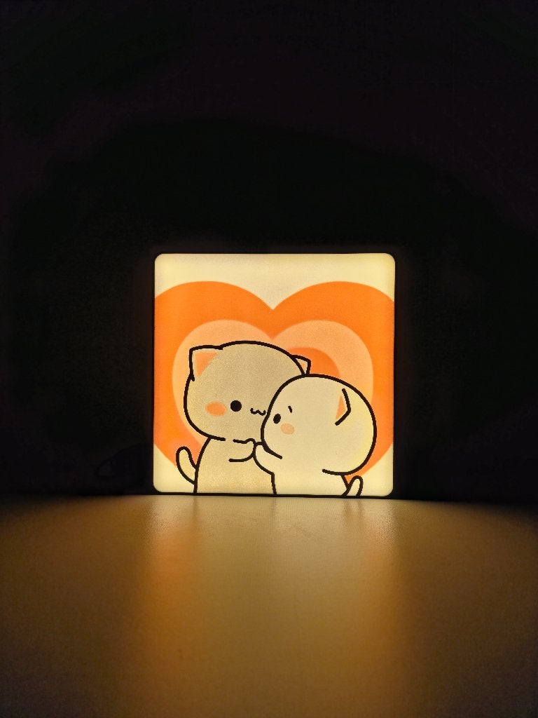 Goma & Peach Lamp – Valentijn Love & Kawaii Cadeau, Led-lamp, Verzenden, Overige fittingen, Warm wit