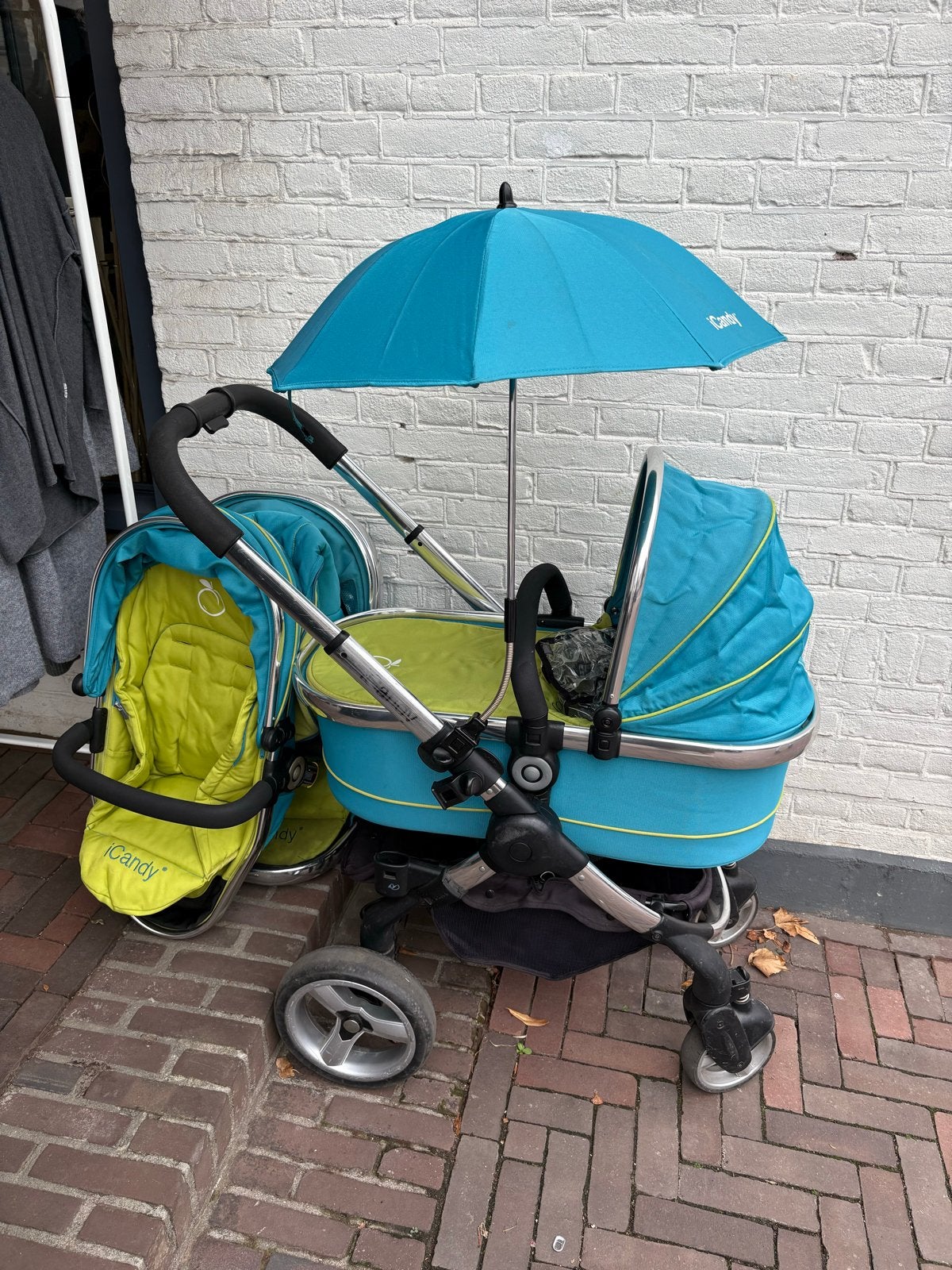 iCandy Peach Kinderwagen - Compleet met reiswieg en zitje, Kinderen en Baby's, Gebruikt, Combiwagen, Met reiswieg, Ophalen