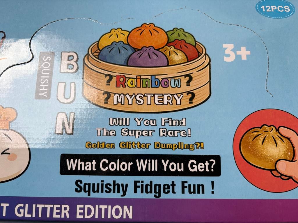 Squeezy Dumplings Glitter Edition - Squishy Fidget Fun!, Ophalen of Verzenden, Nieuw