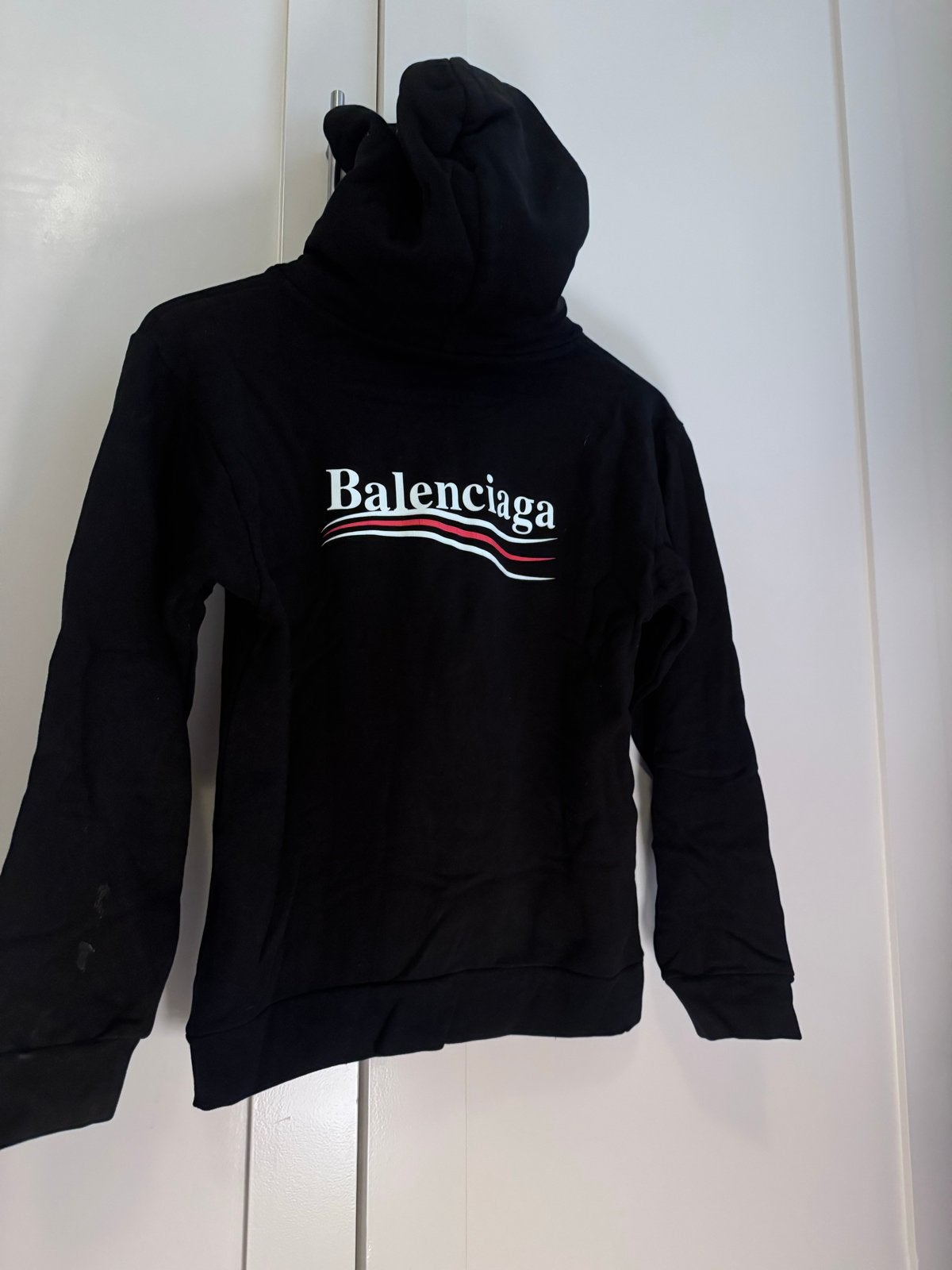 Balenciaga hoodie zwart met logo orgineel - Kindermaat 10, Ophalen of Verzenden, Gebruikt, Jongen of Meisje