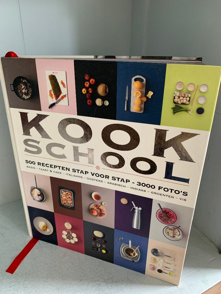 Kookschool: 500 Recepten Stap voor Stap - 3000 Foto's, Boeken, Ophalen of Verzenden, Zo goed als nieuw, Overige gebieden