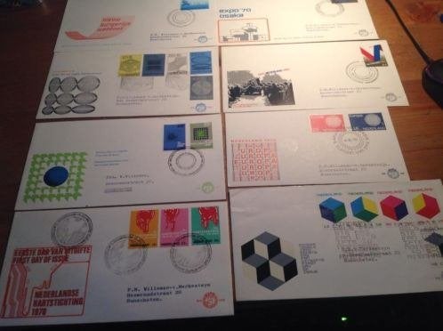 @@ 1970 alle FDC beschreven @@, Postzegels en Munten, Postzegels | Eerstedagenveloppen, Ophalen of Verzenden, Beschreven, Nederland