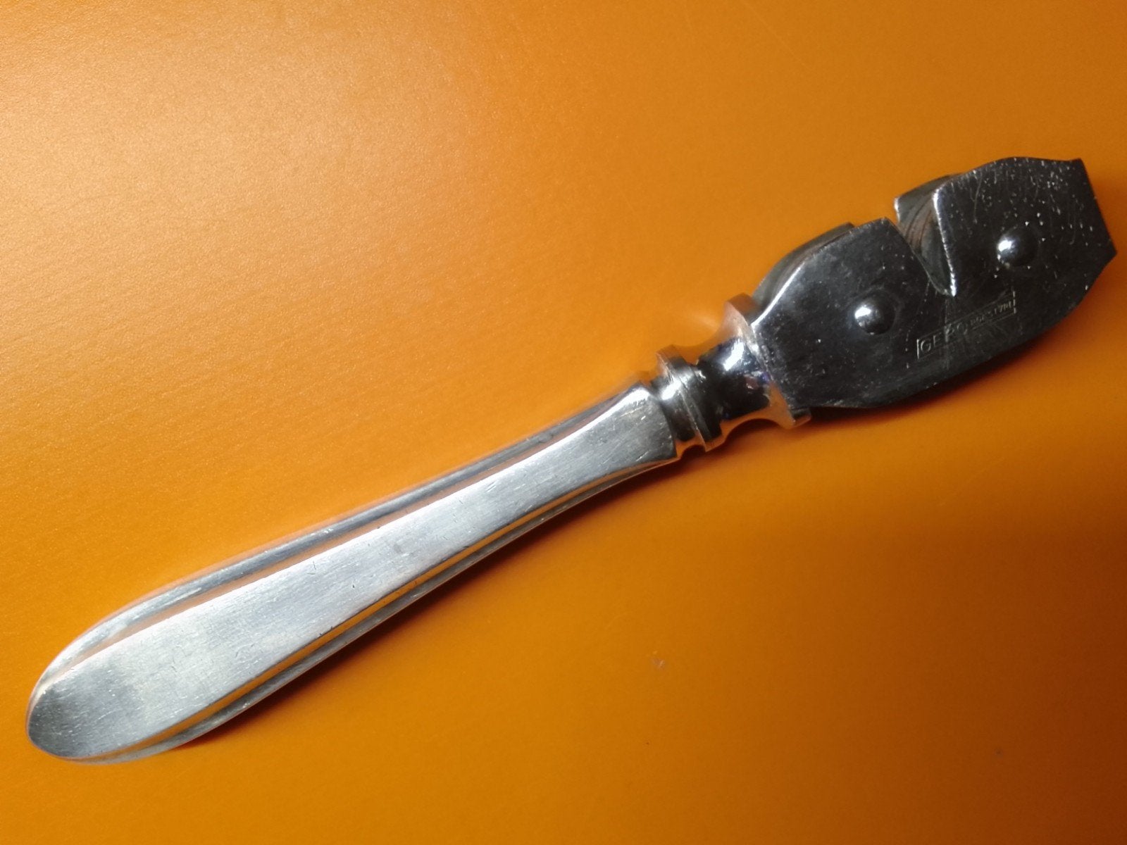 GERO messenslijper, model 618, puntfilet, verzilverd 90, Ophalen of Verzenden