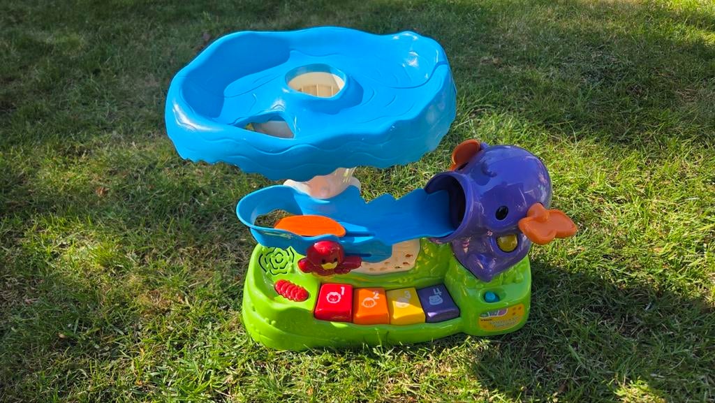 VTech Baby Pop & Play Olifant, Kinderen en Baby's, Speelgoed | Babyspeelgoed, Ophalen of Verzenden, Zo goed als nieuw, Overige typen